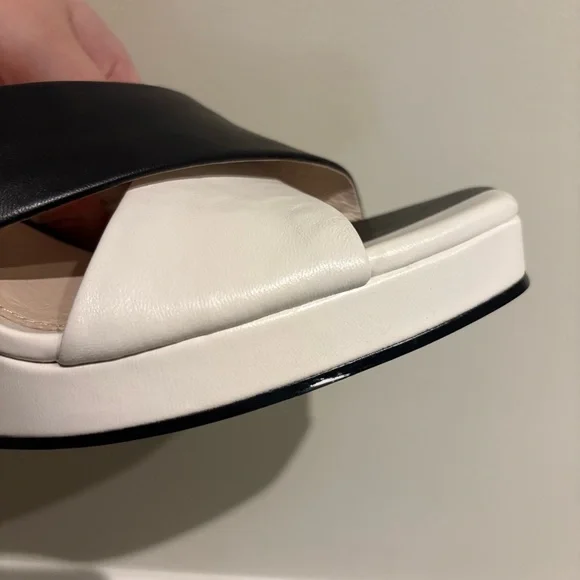 Cecelia New York Wesley Wedge Black & White Size 8.5 - Picture 10 of 10